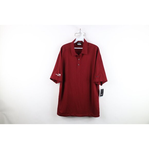 Deadstock Vintage Y2K Nike Golf Mens Large Travis Scott Mini Swoosh Polo Shirt - Picture 1 of 15